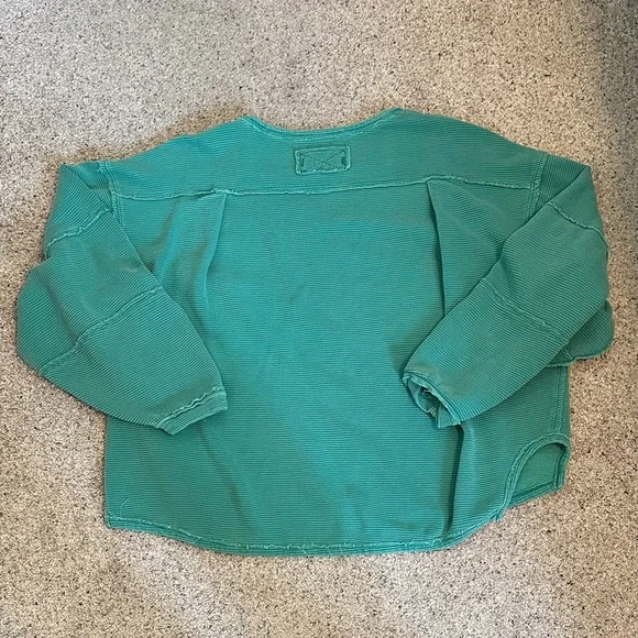 We The Free by Free People Eclipse Long-Sleeve ~ Emerald Green - Picture 5 of 10